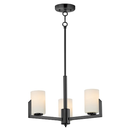 Maxim Lighting Dart 3-Light Chandelier, Black 21285SWBK